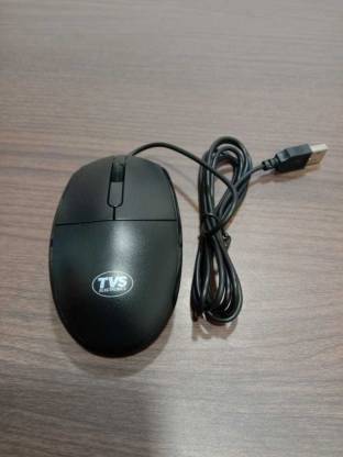 TVS Champ M120 Wired Mouse Wired Optical Mouse USB 2.0, Black-MOUSE-dealsplant