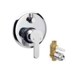 Parryware Claret Concealed Diverter Upper Trim G5051A1 Concealed Diverter Body Quarter Turn with Ceramic Innerhead-Taps & Dies-dealsplant