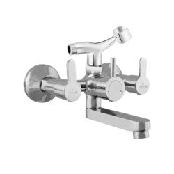 Parryware Claret Wall Mixer with Crutch Quarter Turn with Ceramic Innerhead-Taps & Dies-dealsplant