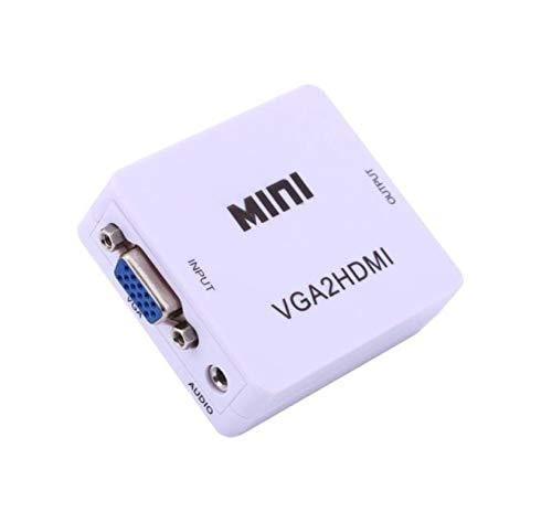 Dealsplant VGA to HDMI HD 1080P Video Converter Adapter with 3.5mm Audio Port Media Streaming Device-adapter-dealsplant