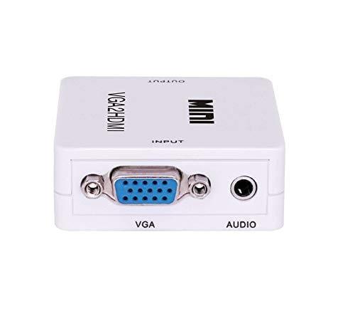 Dealsplant VGA to HDMI HD 1080P Video Converter Adapter with 3.5mm Audio Port Media Streaming Device-adapter-dealsplant