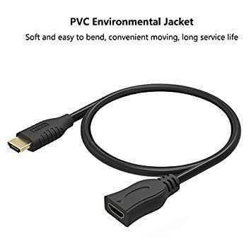 Dealsplant HDMI Male to Female Extension Cable Support 4K 3D Resolution HDMI Extender for Xbox, PS3/PS4, Blu Ray Player, HDTV, Laptop/PC - 50cm-Audio & Home Entertainment-dealsplant