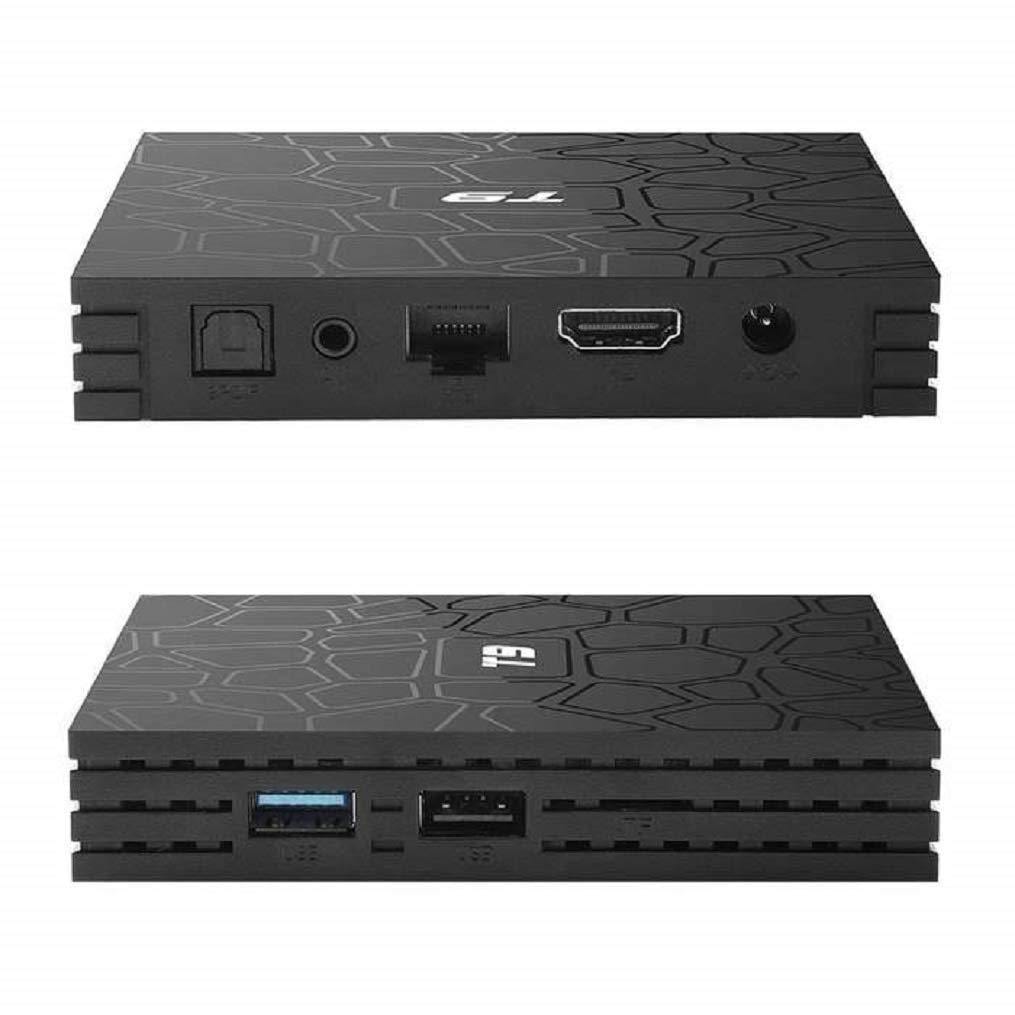 T9 Smart 4K Android TV Box 4GB RAM / 32GB ROM WiFi Bluetooth 4.1 AV USB 3.0 for TV Projector With inbuilt Miracast Phone Mirroring-Audio & Home Entertainment-dealsplant