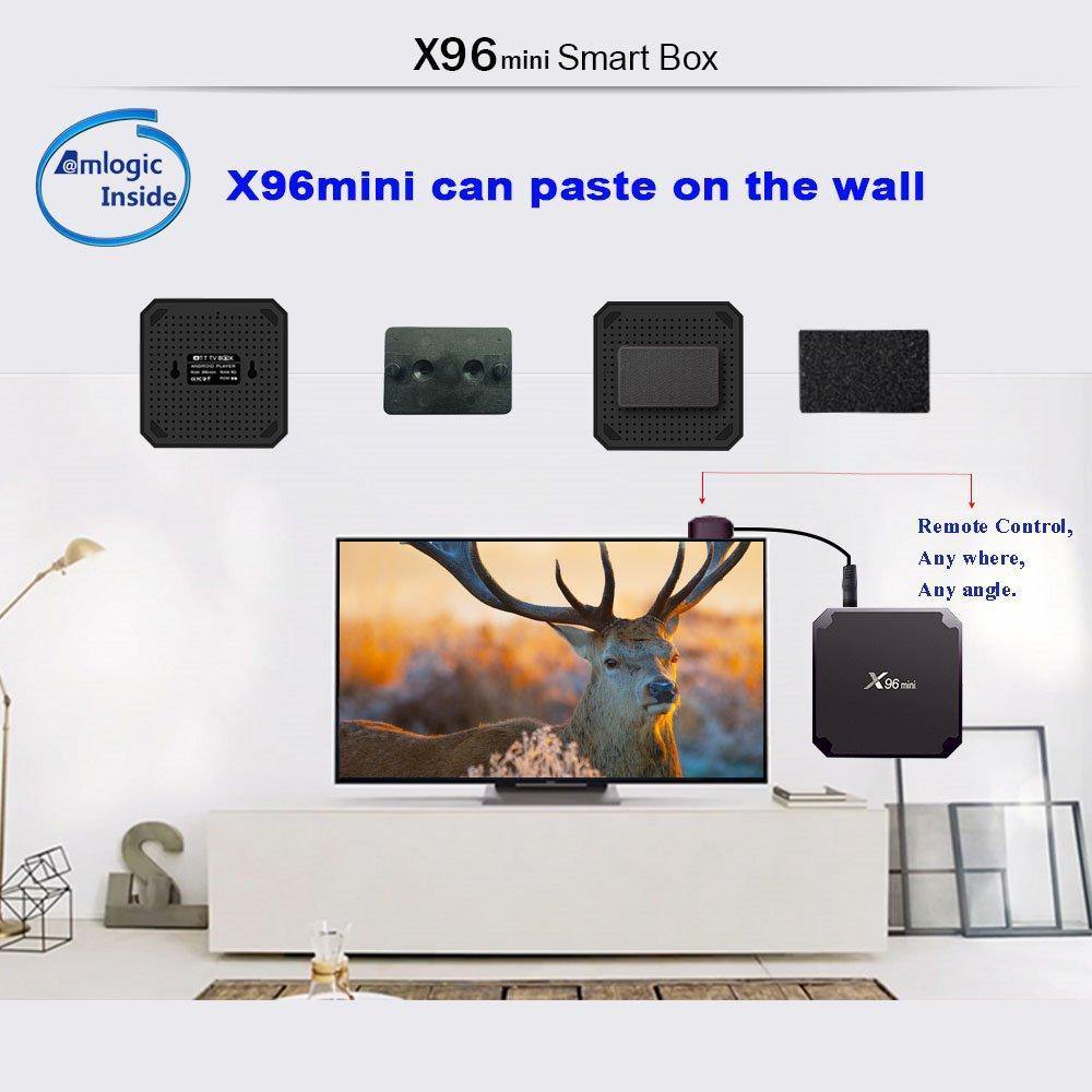 X96 Mini 1GB RAM / 8GB ROM 4K UHD Smart Android TV BOX 64 Bit Quad Core Wi-Fi 1080P With inbuilt Miracast Phone Mirroring-Audio & Home Entertainment-dealsplant