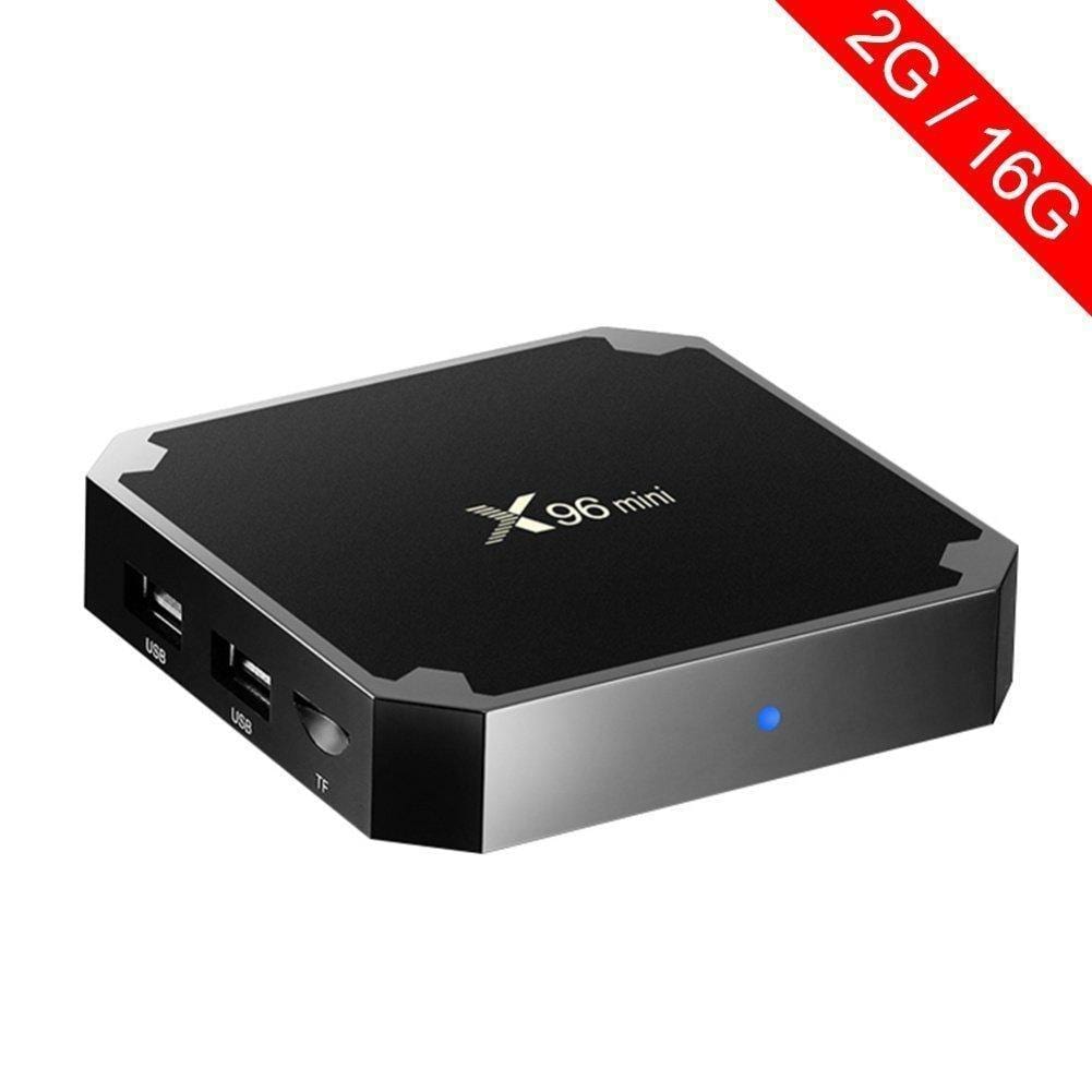 X96 Mini 2GB RAM / 16GB ROM 4K UHD Smart Android TV BOX 64 Bit Quad Core Wi-Fi 1080P With inbuilt Miracast Phone Mirroring-Audio & Home Entertainment-dealsplant