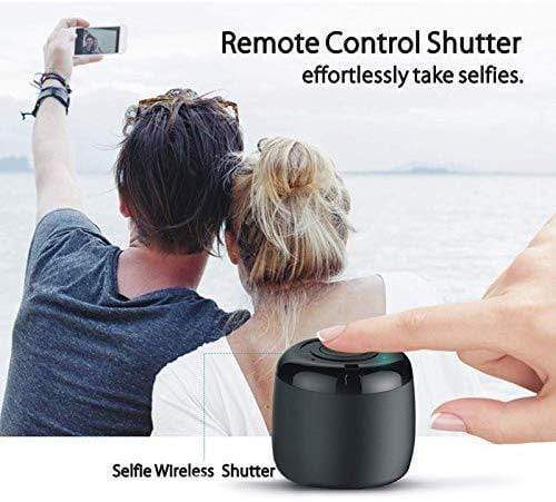 Rock Nano Wireless Bluetooth Speaker with Built-in Mic and Selfie Remote High Bass - World's Smallest Speaker-Bluetooth Speakers-dealsplant