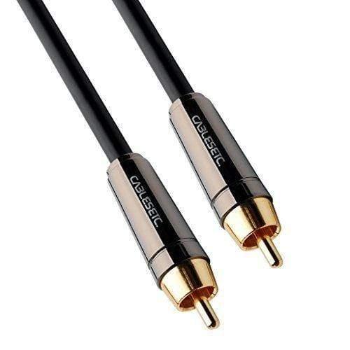 Dealsplant Pure Copper Coaxial Cable Dolby Digital SPDIF RCA Male Audio Cable Premium 1.5m-Cables-dealsplant