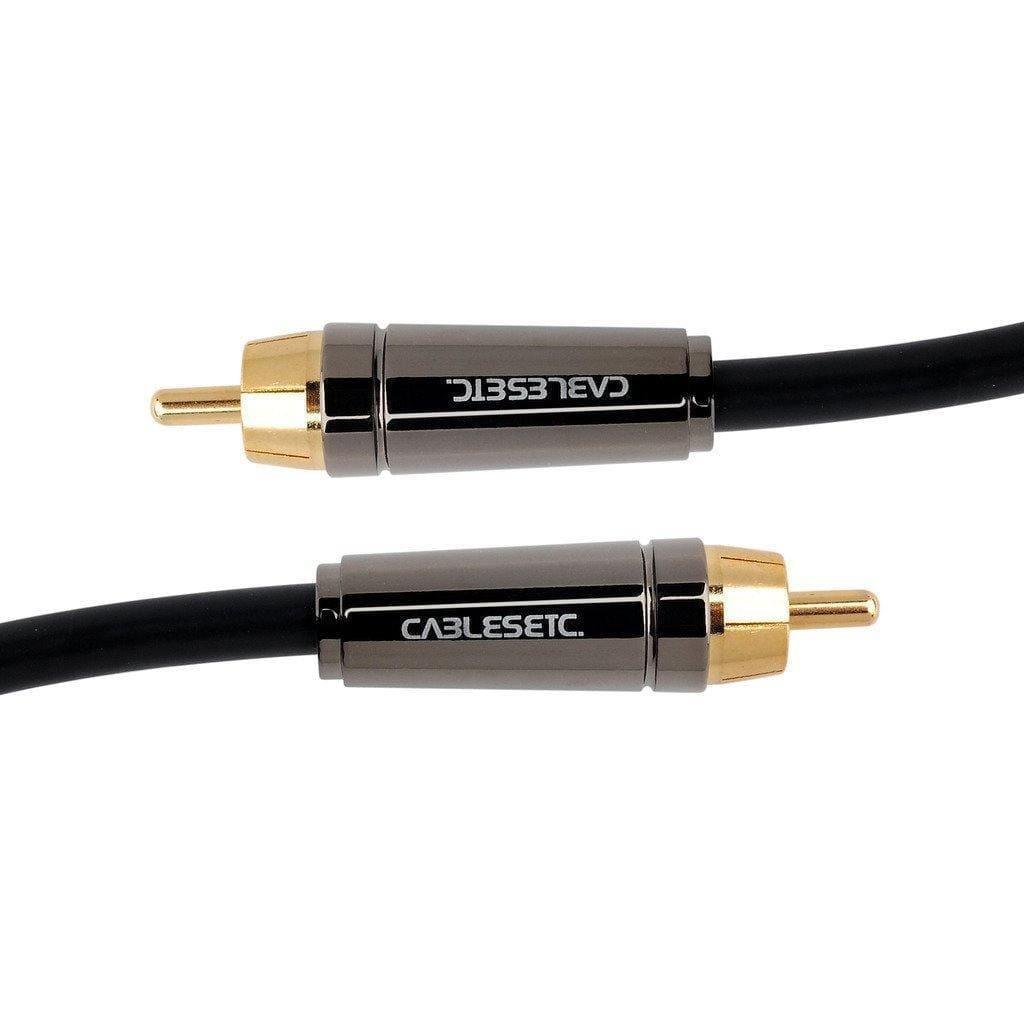 Dealsplant Pure Copper Coaxial Cable Dolby Digital SPDIF RCA Male Audio Cable Premium 1.5m-Cables-dealsplant