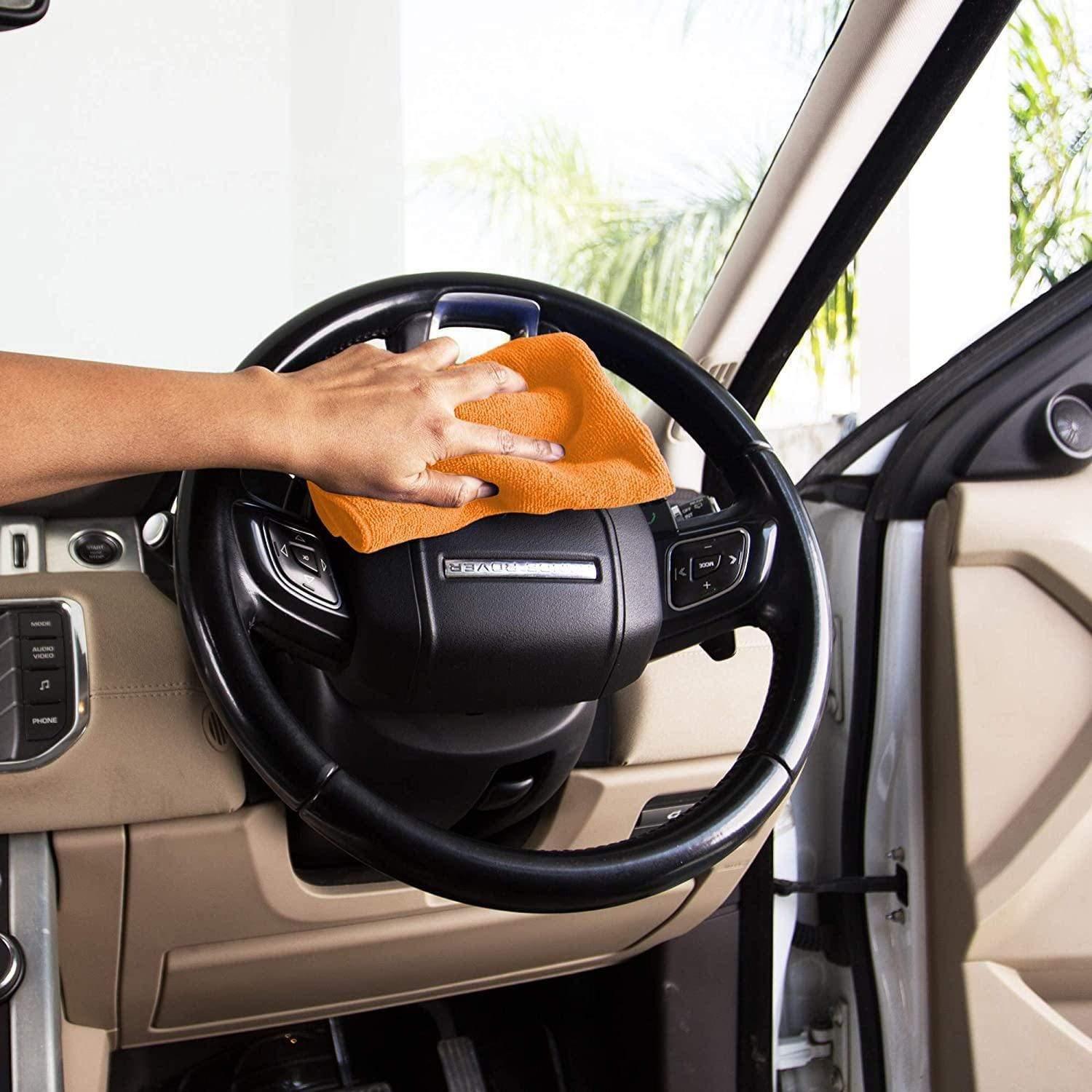 Dealsplant Microfiber Cloth 320 GSM Multipurpose Cloths Microfiber Towels for Car Detailing & Washing (40x40cm)-Car Accessories-dealsplant