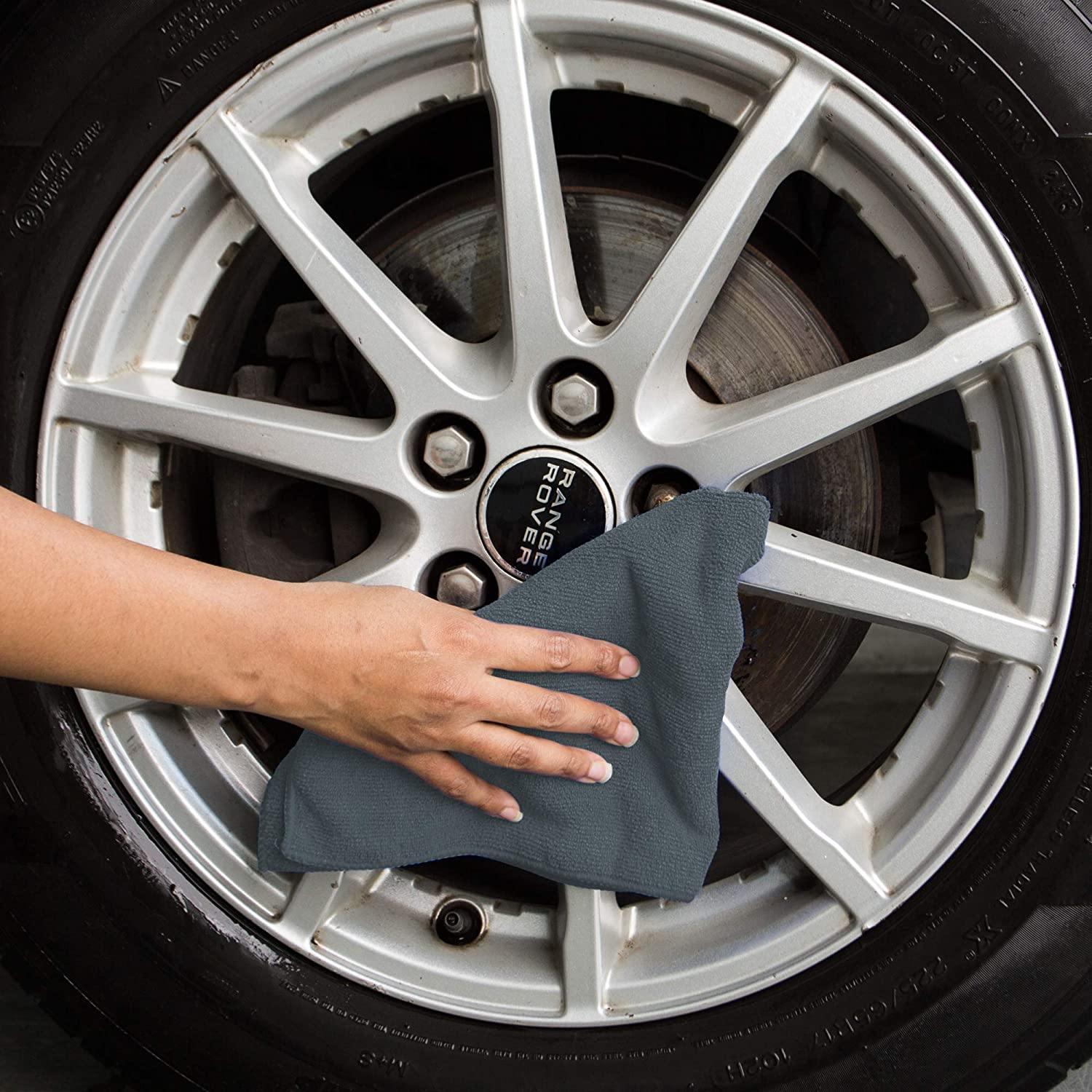 Dealsplant Microfiber Cloth 320 GSM Multipurpose Cloths Microfiber Towels for Car Detailing & Washing (40x40cm)-Car Accessories-dealsplant