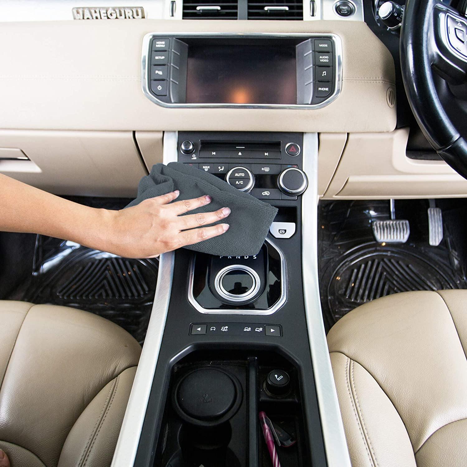 Dealsplant Microfiber Cloth 320 GSM Multipurpose Cloths Microfiber Towels for Car Detailing & Washing (40x40cm)-Car Accessories-dealsplant