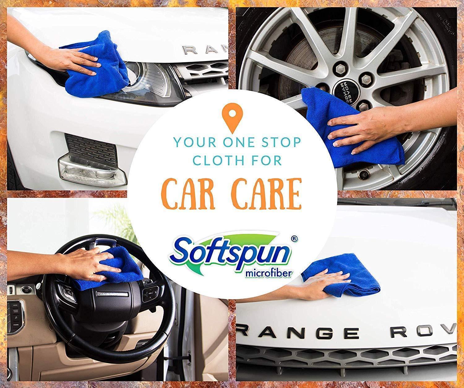 Dealsplant Microfiber Cloth 320 GSM Multipurpose Cloths Microfiber Towels for Car Detailing & Washing (40x40cm)-Car Accessories-dealsplant