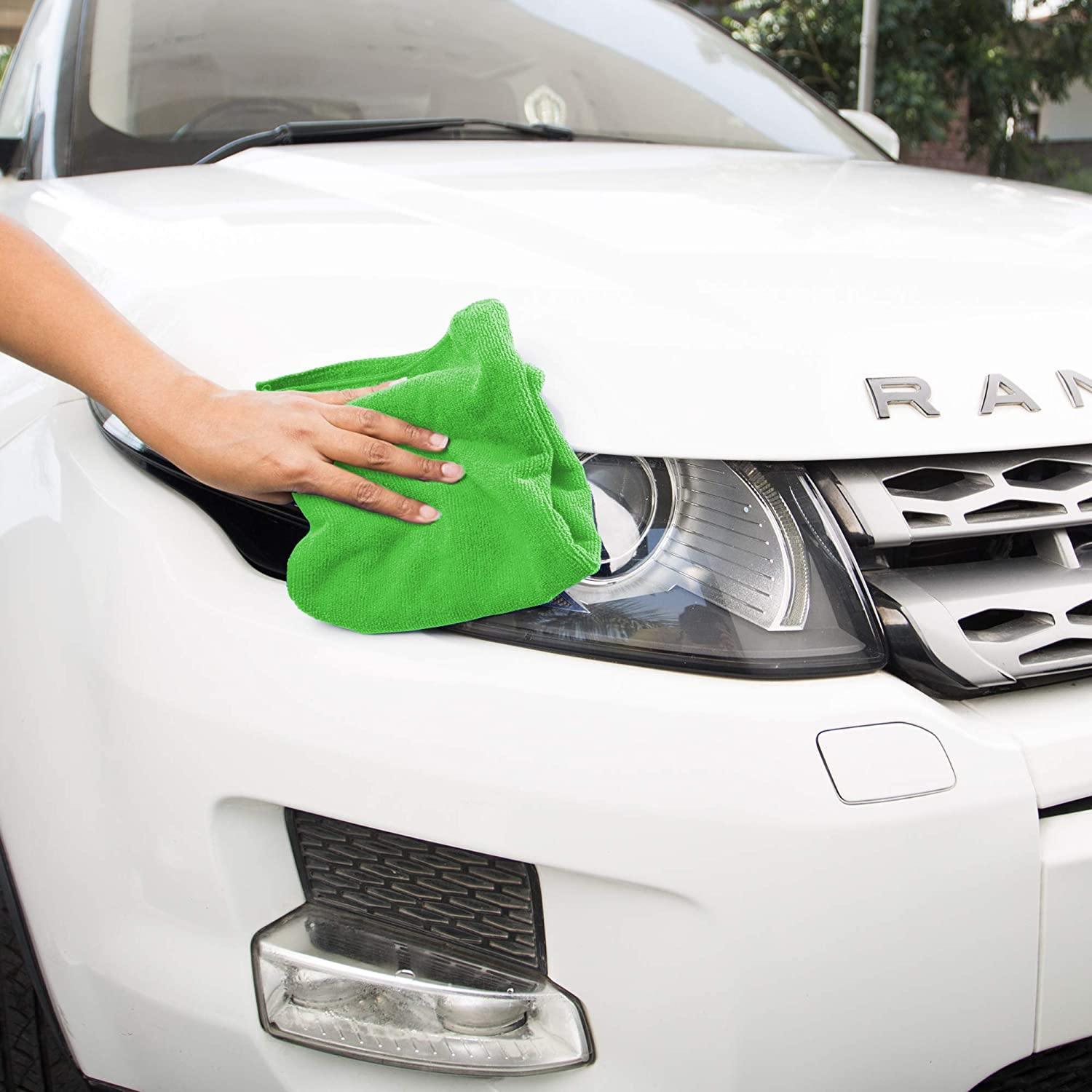 Dealsplant Microfiber Cloth 320 GSM Multipurpose Cloths Microfiber Towels for Car Detailing & Washing (40x40cm)-Car Accessories-dealsplant