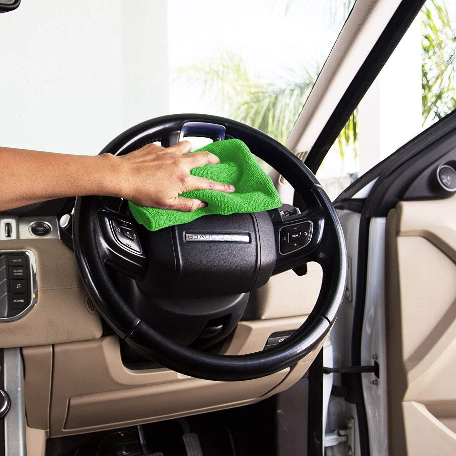 Dealsplant Microfiber Cloth 320 GSM Multipurpose Cloths Microfiber Towels for Car Detailing & Washing (40x40cm)-Car Accessories-dealsplant