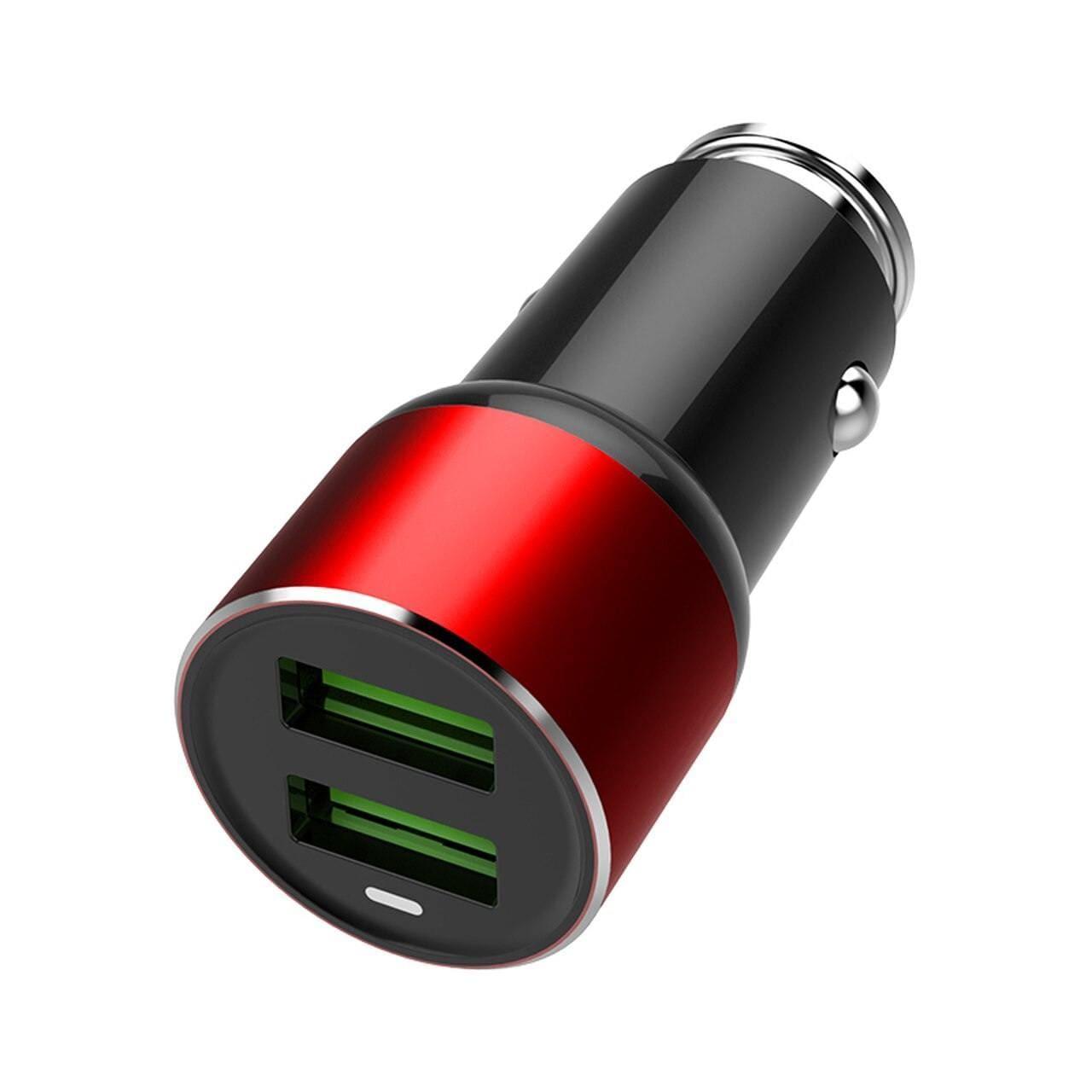 EMY MY119 (Auto-ID) Premium Quality DUAL USB Port 3.6A Car Quick Charger 35% Faster With Android Cable-Car Accessories-dealsplant