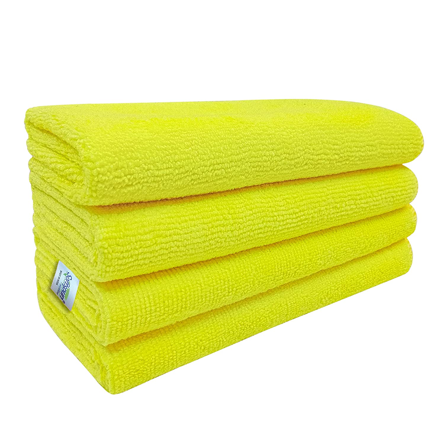 SOFTSPUN Microfiber Cloth Thick Lint & Streak-Free Multipurpose Cloths - Automotive Microfibre Towels for Car Bike Cleaning Polishing Washing & Detailing-Car Accessories-dealsplant
