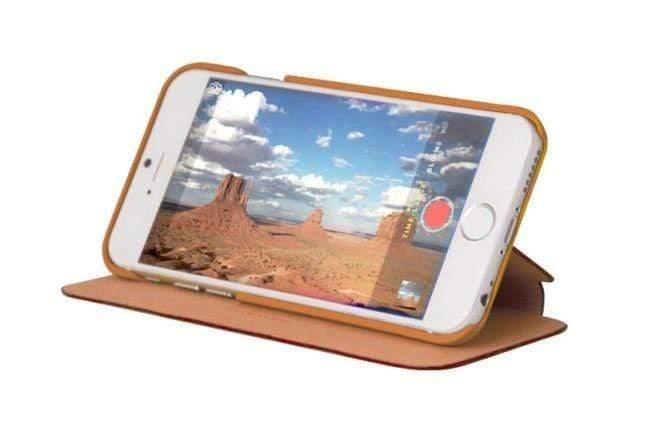 March By Uniq Genuine Leather Case for iPhone 6plus 6splus SmarCard holder Stand-Cases & Covers-dealsplant