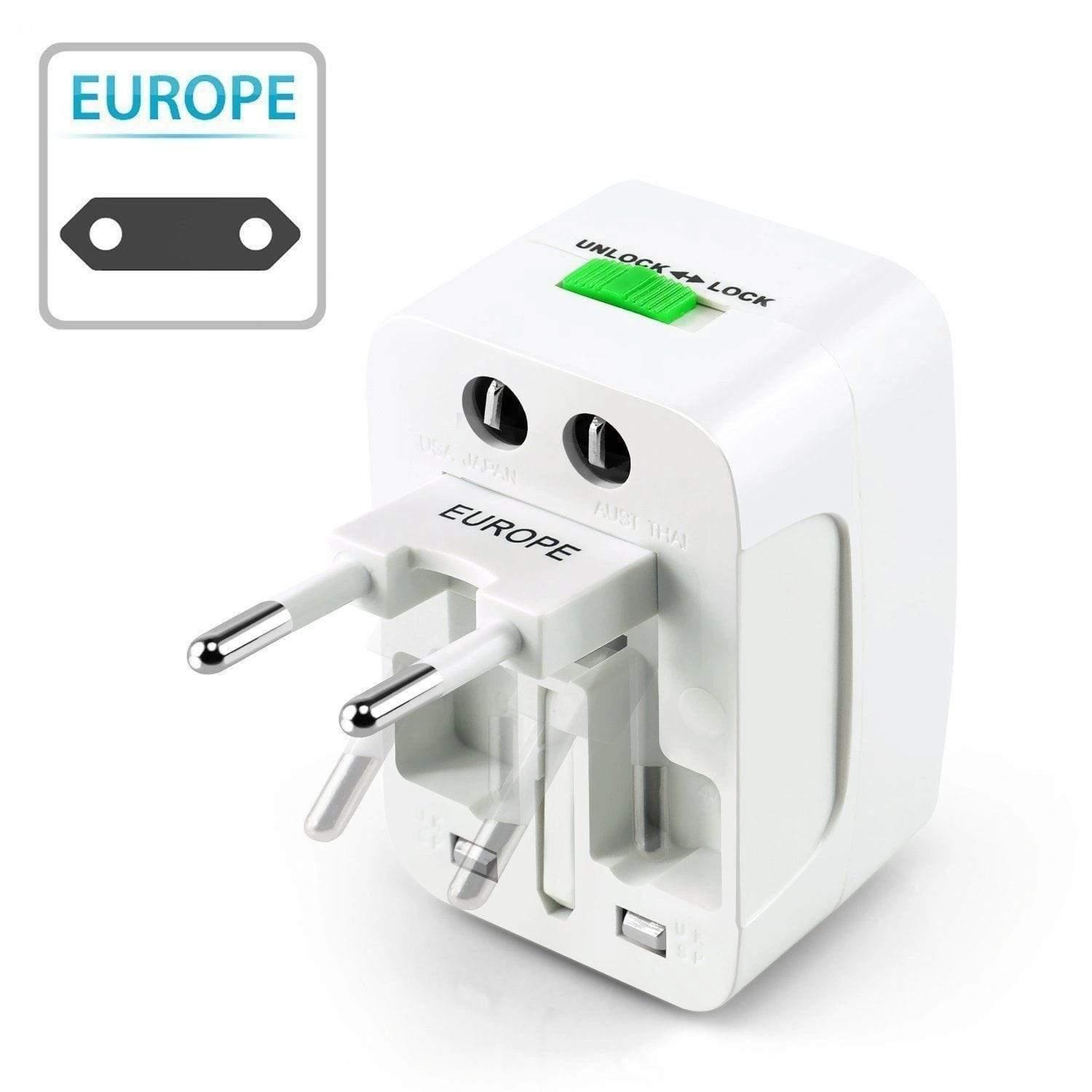 Dealsplant All in One World Wide Universal Travel Adapter Plug (7.0 x 5.0 x 4.0 cm)-Chargers-dealsplant