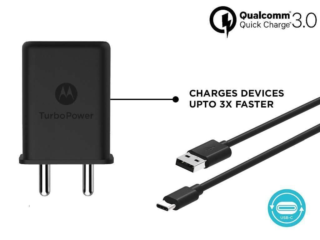 Motorola TurboPower 15W Wall Charger with Type C Data Cable (Original, Imported)-Chargers-dealsplant