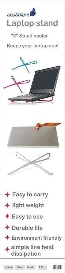 Dealsplant Laptop X Stand Portable Natural Airflow Cooling Universal Stand for 12" - 15.6" Notebook Cooling Base Plate (Color may vary)-Computers and Laptops-dealsplant