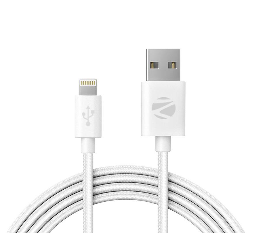 Zebronics ZEB-ULC100S - USB lightning Braided cable-Datacable-dealsplant