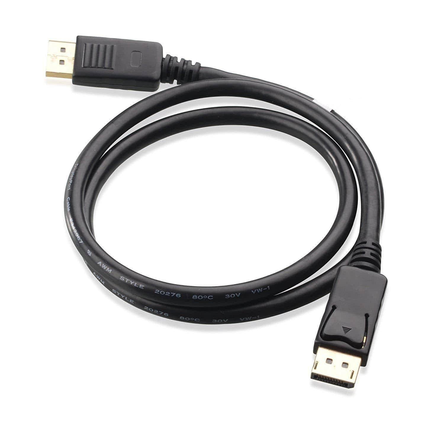 Dealsplant DP to DP High Speed Display Port to Display Port Cable 6ft (1.8 Meter - Black)-dp CABLE-dealsplant