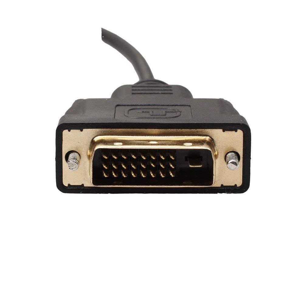 Dealsplnt DVI Male to DVI Male 24+1 Pin Cable (Black, 1.5 Meter)-dvi cable-dealsplant