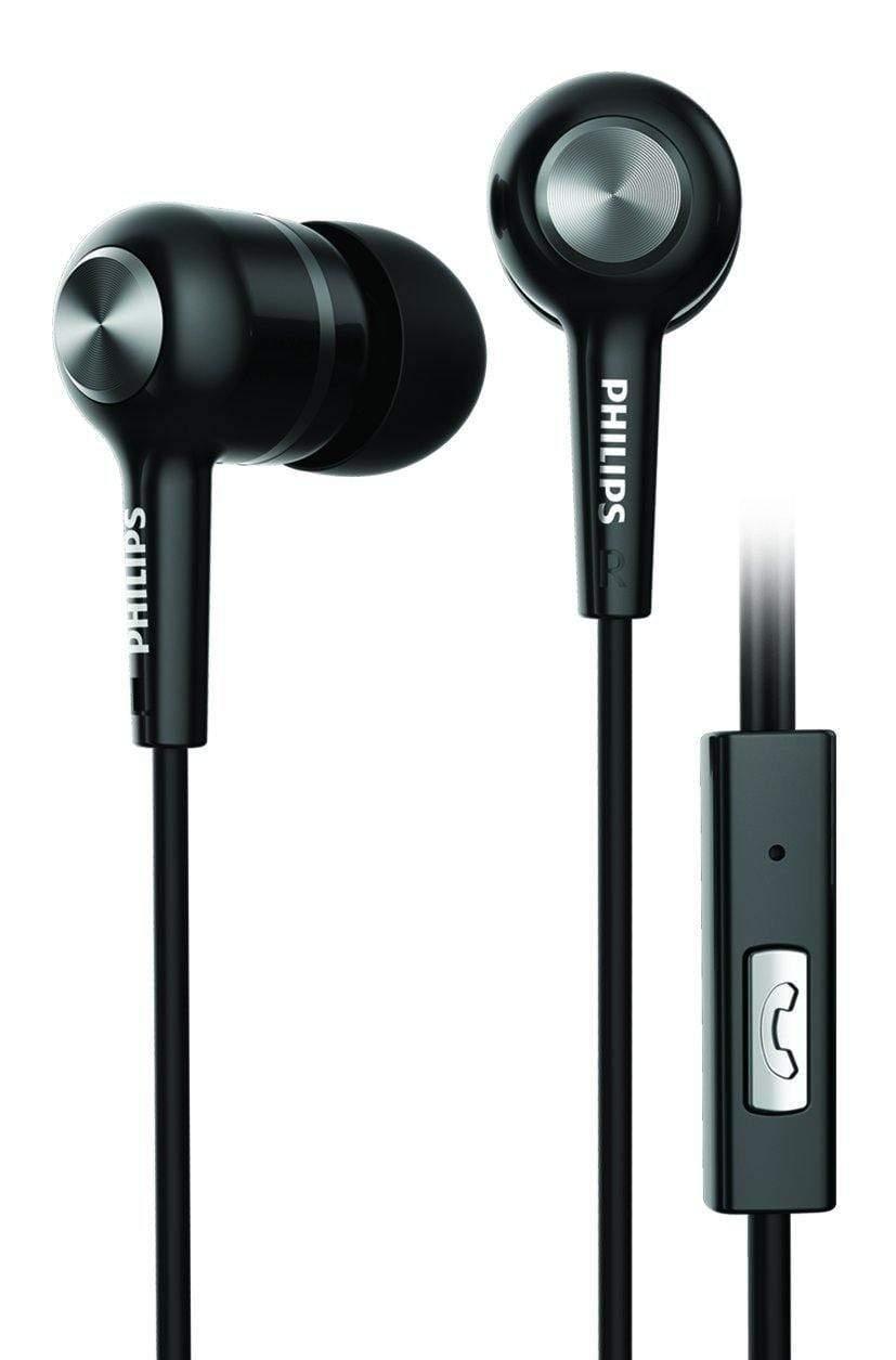 Philips SHE1505BK Earphones with Mic (Black)-Earphones-dealsplant