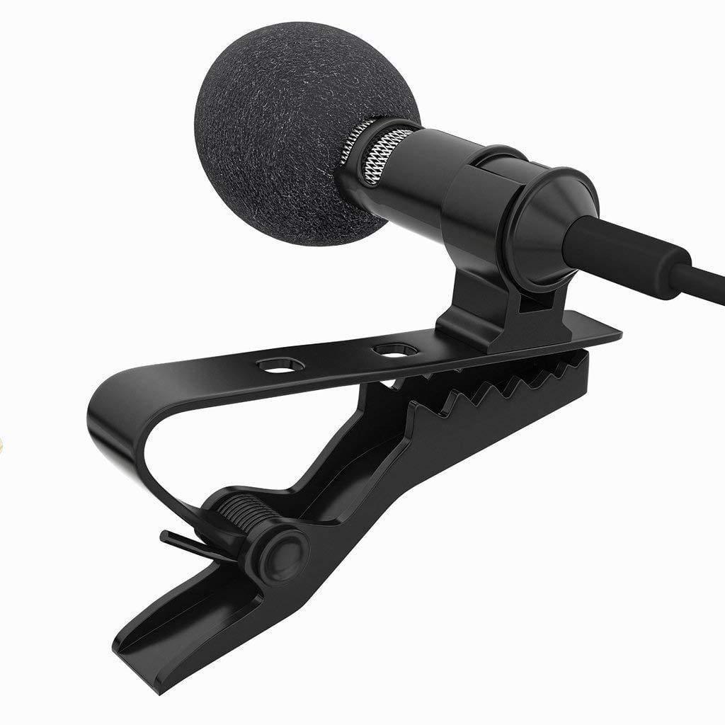Dealsplant Collar Mic Clip-on Mini Lavalier Microphone for Andro