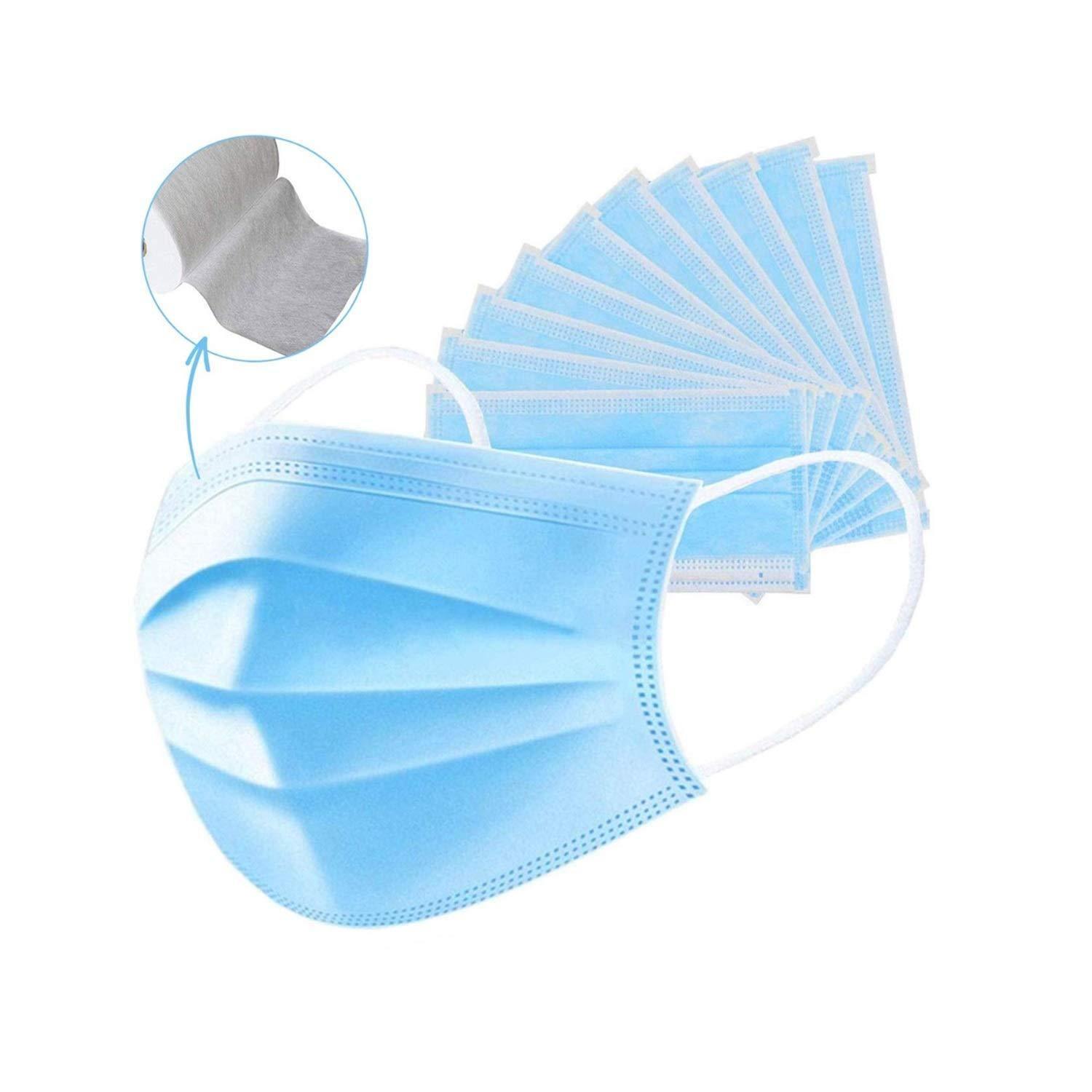 Dealsplant 3 Ply Disposable Surgical Face Mask (Pack of 50pcs)-Health & Personal Care-dealsplant