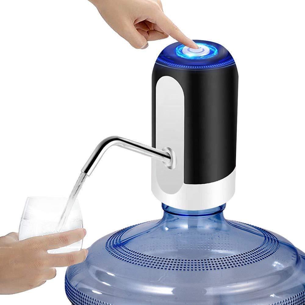 Dealsplant Automatic Electric Water Dispenser with LED Light USB Charge Port Fits Most 1.18-5 Gallon Water Bottle (2.9 x 5.1 inch, Multi colour)-Home & Kitchen Appliances-dealsplant