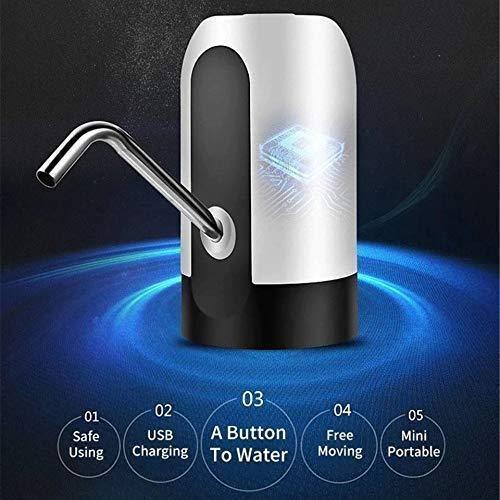 Dealsplant Automatic Electric Water Dispenser with LED Light USB Charge Port Fits Most 1.18-5 Gallon Water Bottle (2.9 x 5.1 inch, Multi colour)-Home & Kitchen Appliances-dealsplant