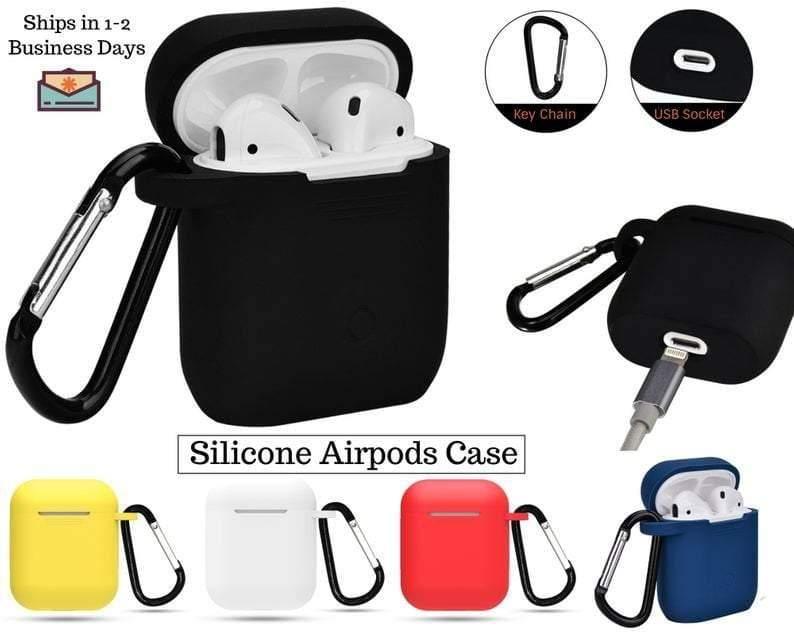 inbase Genuine Silicon Airpods Pouch Earphone Protective Case Cover for Apple AirPod-dealsplant