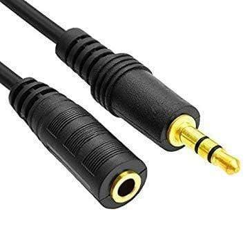 Dealsplant Gold Plated Stereo Extension 3.5mm Male to Female AUX Audio Cable (1.5m - 5 feet)-Laptops & Computer Peripherals-dealsplant