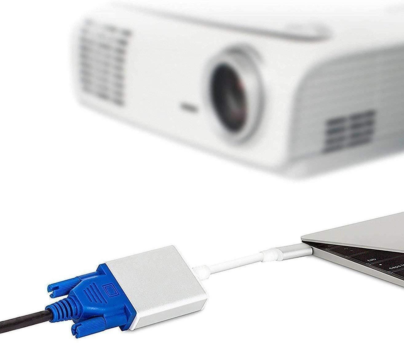 Dealsplant USB 3.1 Type-C (USB-C) to VGA Adapter for Macbook iPad and latest Laptops-Laptops & Computer Peripherals-dealsplant