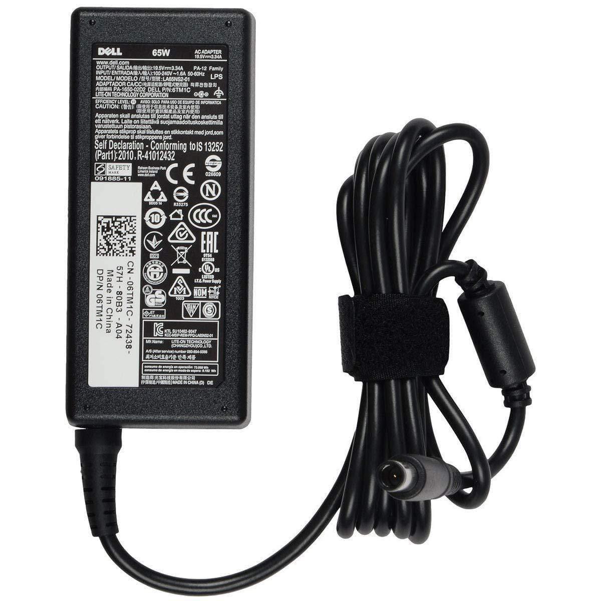 Dell 65W 19.5V Adapter for Vostro 2420 2421 2520 2521 3360 3460 (Original, 1 year Dell India Warranty)-Laptops & Computer Peripherals-dealsplant