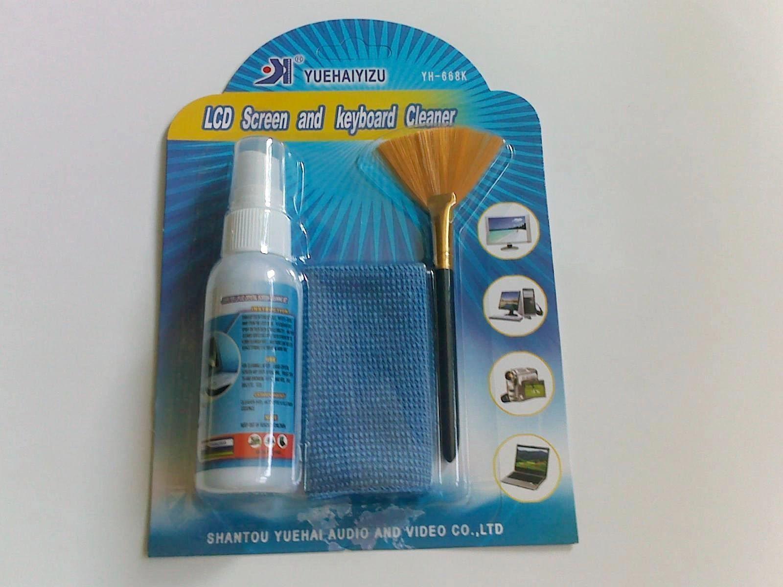 LCD Screen and Keyboard Cleaner- Yh-668k cleaning three-piece blister computer cleaning kit-Laptops & Computer Peripherals-dealsplant
