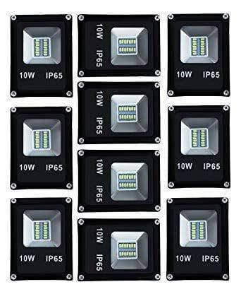 10 watt Ultra Thin Slim IP66 LED Flood Outdoor Light Cool White waterproof-10w (Pack of 10)-Lightings & Bulbs-dealsplant