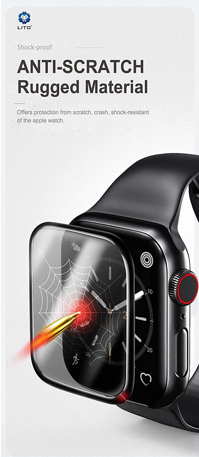LITO S+ Full Covered Iwatch Screen Protector For Apple iWatch 7 Series-Screen Protectors-dealsplant