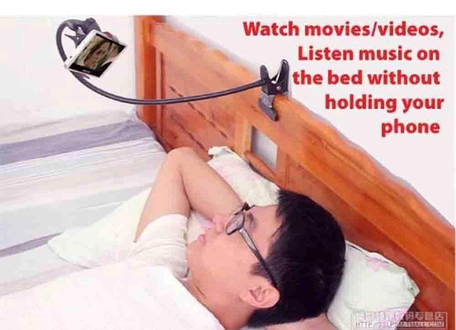 Dealsplant Universal Flexible 360⁰ Snake Style Stand for Apple iPhone/Samsung/Android Mobiles Long Lazy Car Mobile Holder (Random Color)-Mobile Accessories-dealsplant