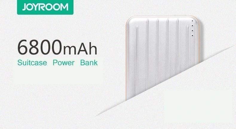 JoyRoom 6800 mAh Li-Polymer Power Bank Free 3-in-1 Cable for iPhone and Android-Power Bank-dealsplant