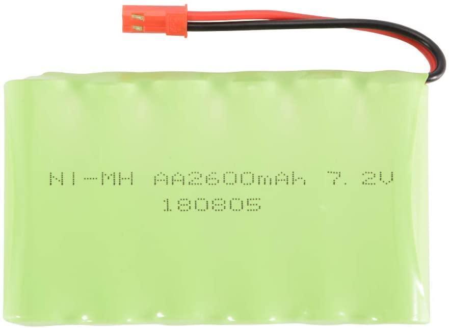 High Quality Rechargeable 7.2V 2600mAh Ni-Cd AA Battery Pack with SM 2P Plug for Toys / Cordless Phones-Rechargeable Batteries-dealsplant
