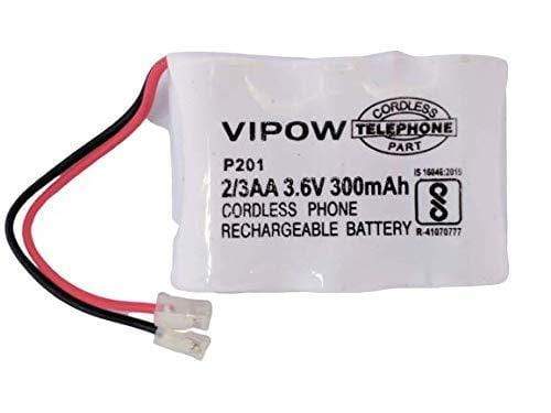 Vipow 2/3AA (P201) 3.6v 300mah Ni-Mh Cordless Phone Rechargeable Battery Pack for Cordless Phone-Rechargeable Batteries-dealsplant