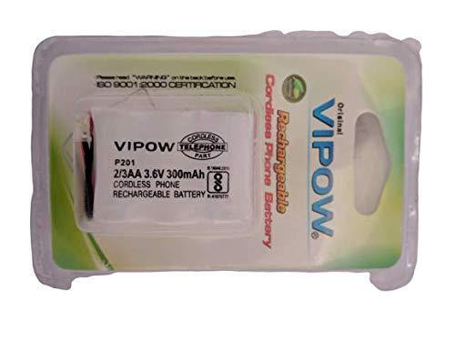 Vipow 2/3AA (P201) 3.6v 300mah Ni-Mh Cordless Phone Rechargeable Battery Pack for Cordless Phone-Cordless Phone Batteries-dealsplant