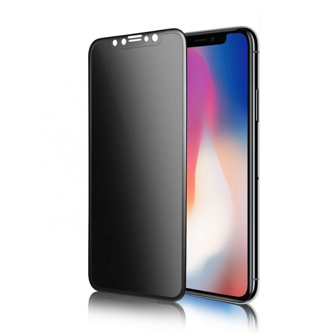 Dealsplant Anti-Spy Privacy Tempered Glass Screen Protector for Apple iPhone X / Xs / 11 Pro Edge to Edge Curved 9H-Screen Protector-dealsplant