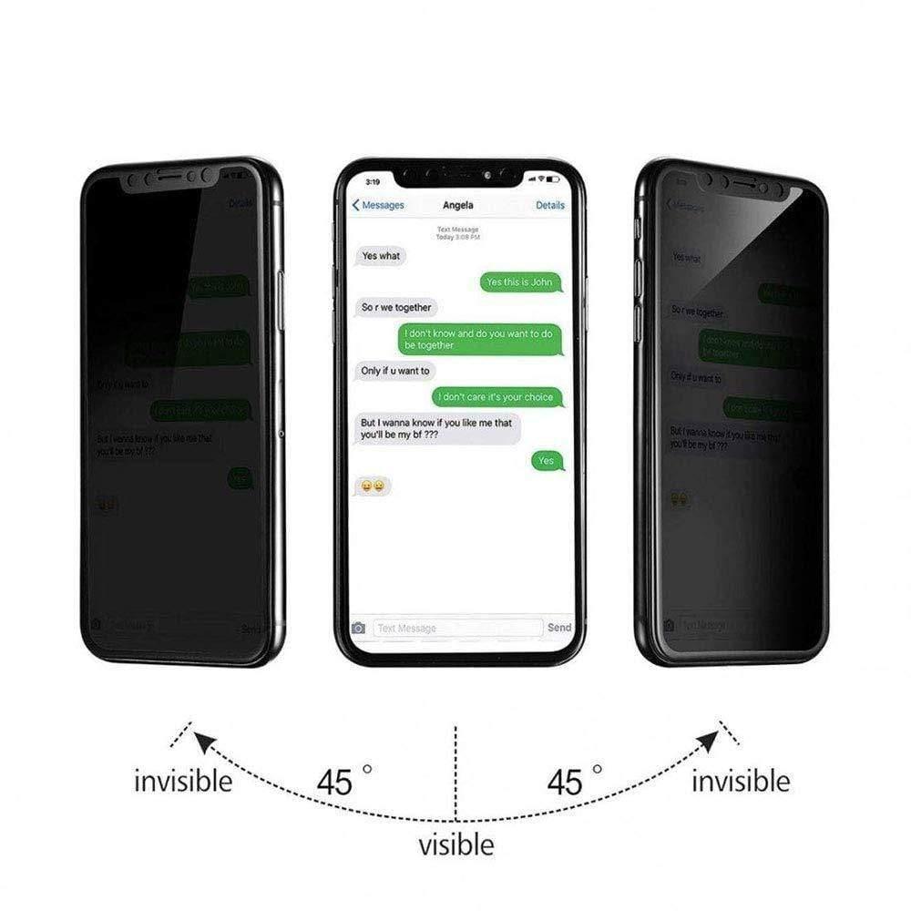 Dealsplant Anti-Spy Privacy Tempered Glass Screen Protector for Apple iPhone X / Xs / 11 Pro Edge to Edge Curved 9H-Screen Protector-dealsplant
