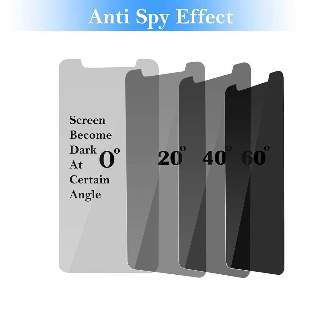 Dealsplant Anti-Spy Privacy Tempered Glass Screen Protector for Apple iPhone X / Xs / 11 Pro Edge to Edge Curved 9H-Screen Protector-dealsplant