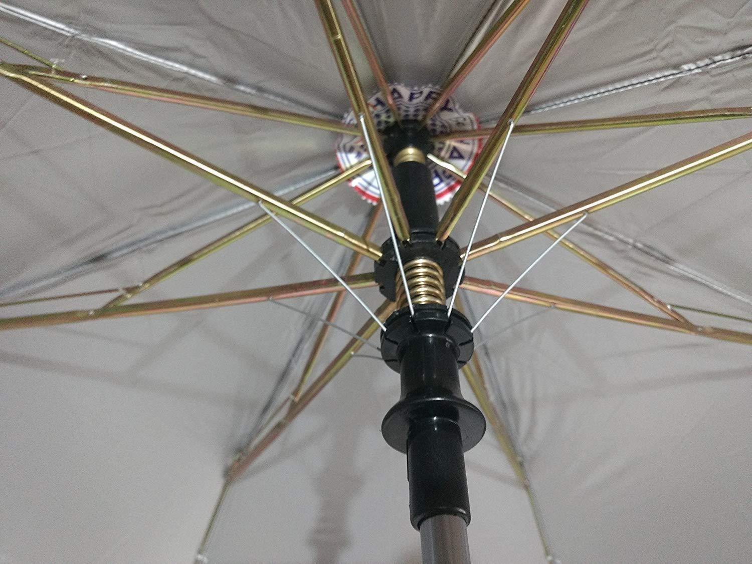 Happy Premium Quality 4 Fold Nylon Umbrella - Plain Color (carry in handbag, smallest size)-Umbrella-dealsplant