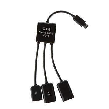 3 in 1 Dual Micro USB 2.0 Host OTG Hub Adapter Cable for Android Samsung Huawei Phone-USB Gadgets-dealsplant
