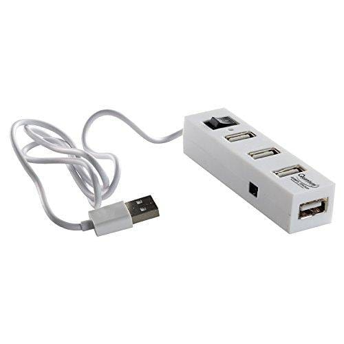 Quantum QHM6660 USB 4 PORT Hub - SMALL DESIGN WITH INTEGRATED USB CABLE-USB Gadgets-dealsplant